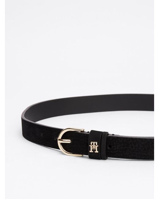 Ceinture Essential En Cuir Texturé Tommy Hilfiger en coloris Black