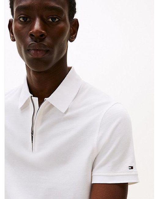 Tommy Hilfiger Performance Regular Fit Poloshirt in White für Herren