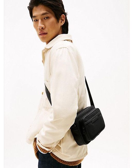 Tommy Hilfiger Crossbody-Reportertasche Mit Logo Aus Metall in Black für Herren