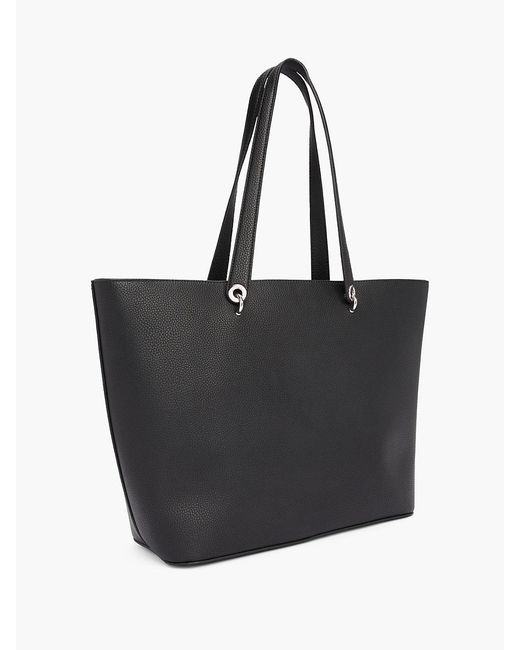 Tommy Hilfiger Black Th Emblem Tote