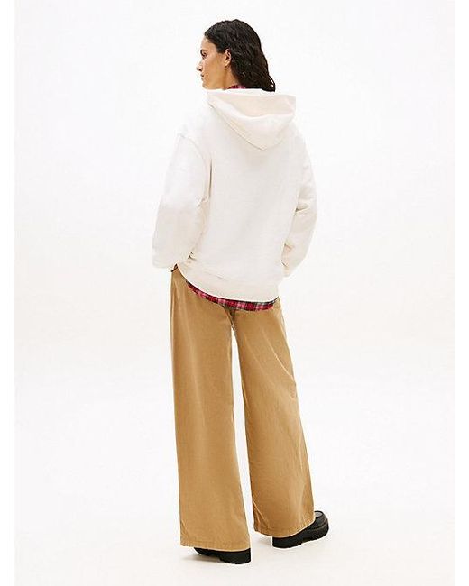 Sudadera Con Capucha 1985 Oversize Tommy Hilfiger de color White