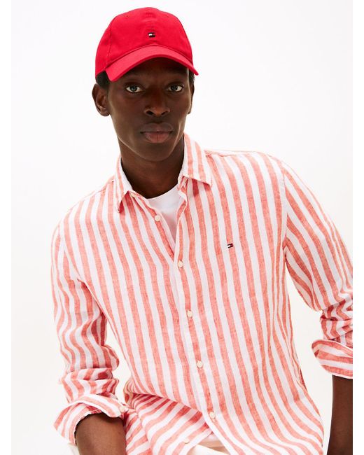 Cappello Da Baseball Con Bandierina di Tommy Hilfiger in Red da Uomo