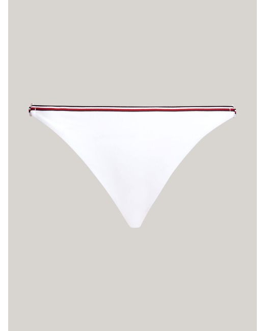 Tommy Hilfiger Natural Global Stripe String Bikini Bottoms