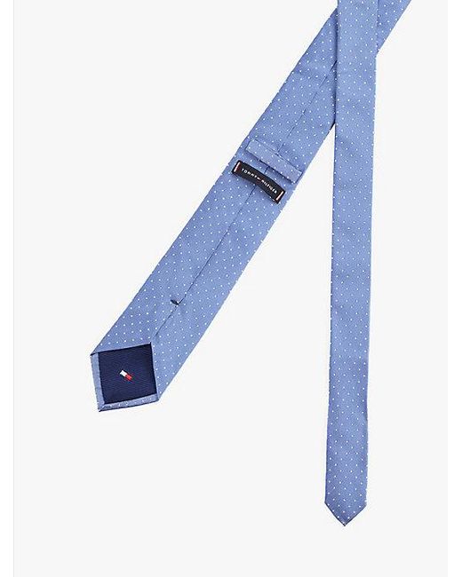 Tommy Hilfiger Das Van Zijde-Jacquard Met Micro-Stip in het Blue voor heren