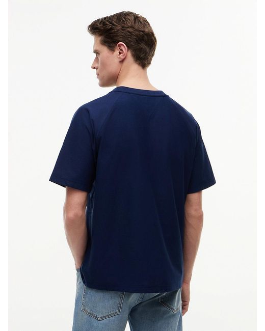 Tommy Hilfiger Blue Flag Raglan Sleeve Relaxed Jersey T-Shirt for men