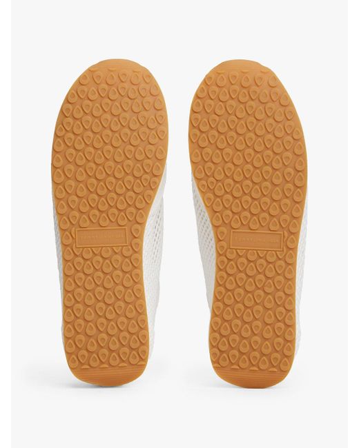 Baskets En Maille Ajourée À Drapeau En Émail Tommy Hilfiger en coloris White