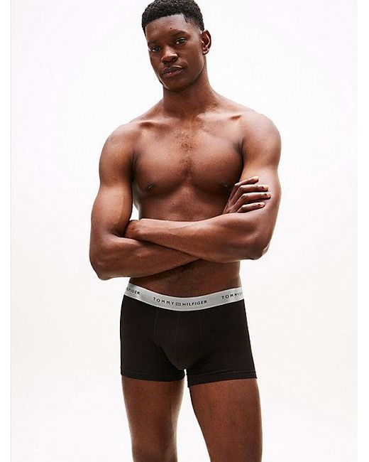 Tommy Hilfiger 3Er-Pack Signature Trunks Mit Metallic-Bund in Black für Herren