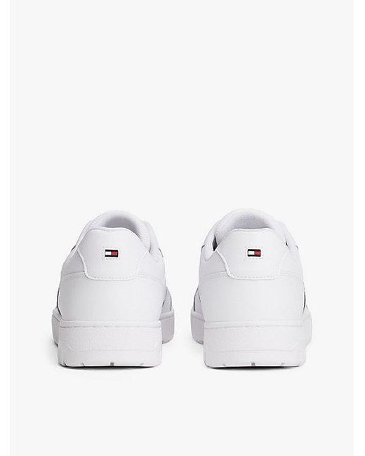 Tommy Hilfiger Rutschhemmender Basketball-Sneaker Mit Leder in White für Herren