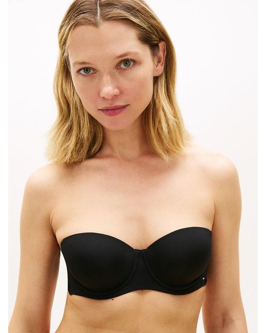 Tommy Hilfiger Black Essential Microfibre Strapless Bra