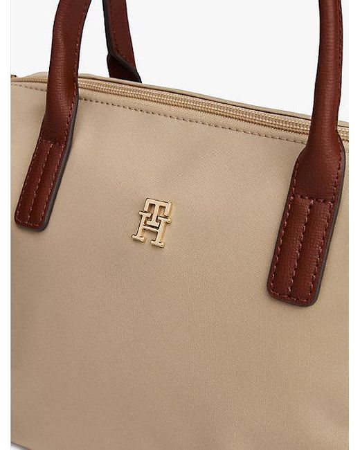 Tommy Hilfiger Shopper Met Crossbodyband Van Webbing in het Natural