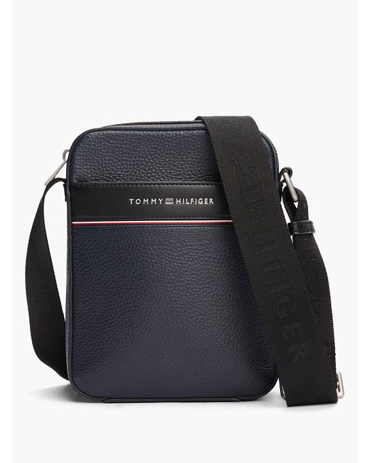 Tommy Hilfiger Black Th Business Corporate Reporter Bag for men