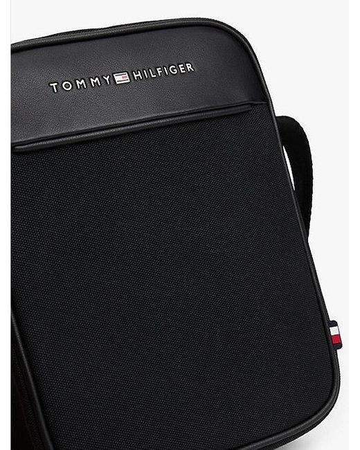 Tommy Hilfiger Crossbody Reportertas Met Getextureerd Paneel in het Black voor heren
