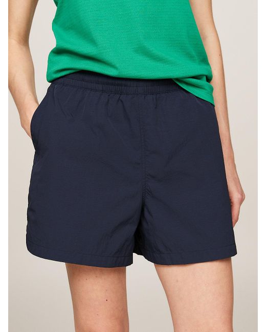 Tommy Hilfiger Blue Sport Essential Water Repellent Mid Rise Shorts