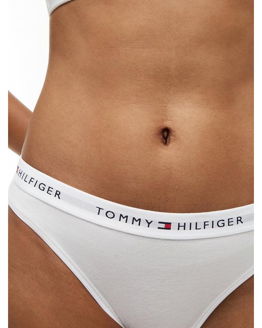 Tommy Hilfiger White Repeat Logo Waistband Briefs
