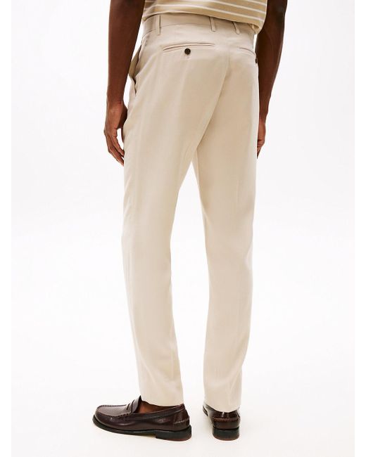 Tommy Hilfiger Natural Slim Single Breasted Suit for men