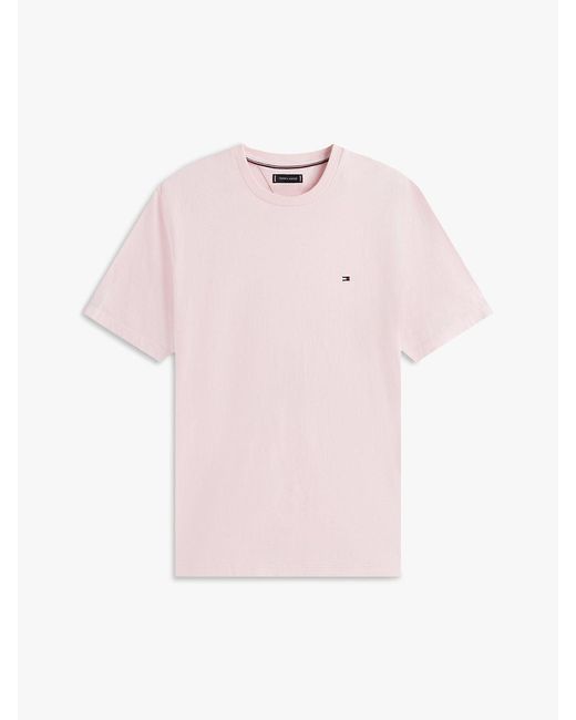 Tommy Hilfiger White Essential Seasonal Regular Fit Sollid T-shirt for men
