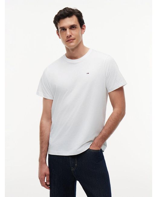 Tommy Hilfiger White Classics Regular Fit Cotton T-shirt for men