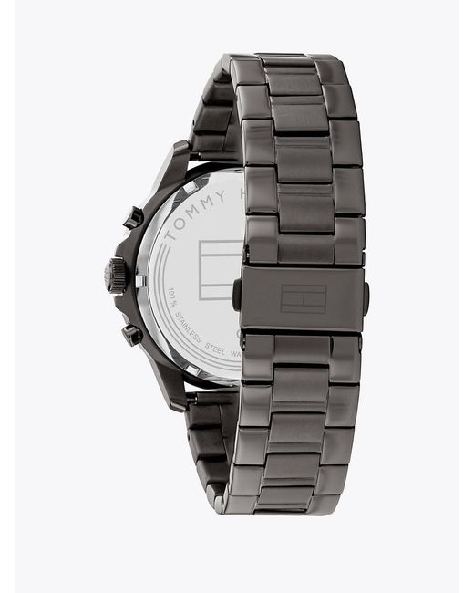 Tommy Hilfiger Gray Grey Stainless Steel Watch for men