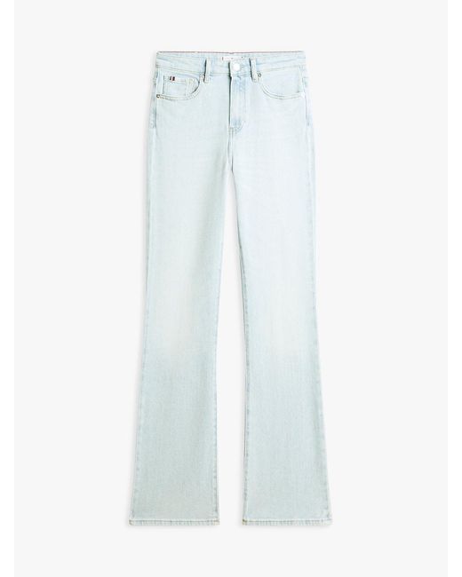 Tommy Hilfiger Blue Faded Mid Rise Bootcut Jeans