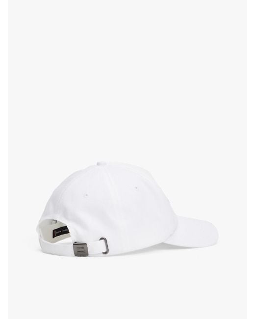 Cappello Da Baseball Con Bandierina Ricamata di Tommy Hilfiger in White da Uomo