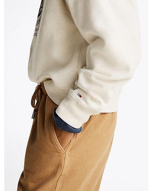 Sudadera De Corte Holgado Con Logo Tommy Hilfiger de color Natural