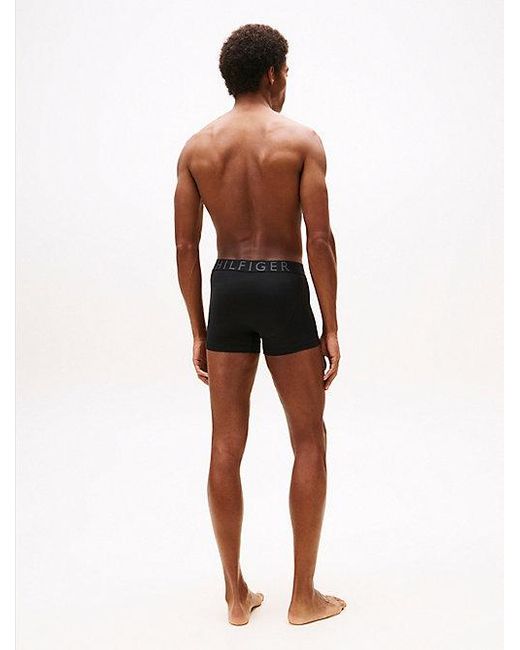 Tommy Hilfiger Set Van 3 Microvezel Boxershorts Met Logotaille in het Black voor heren