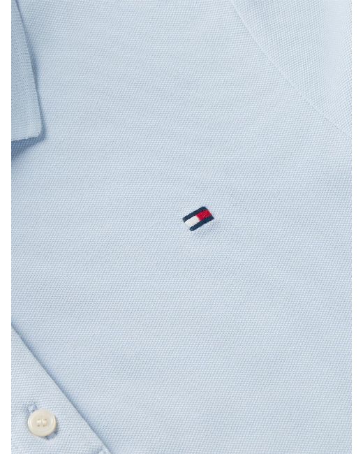 Tommy Hilfiger White 1985 Slim Pique Mini Polo Dress