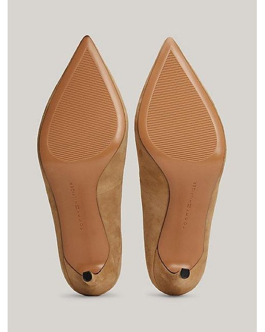 Zapatos con tacón de aguja y punta fina Tommy Hilfiger de color Metallic