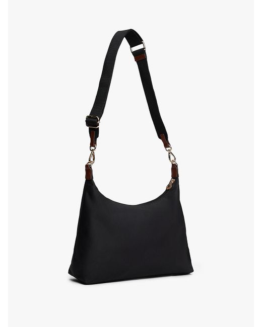 Borsa Con Placchetta E Monogramma Th di Tommy Hilfiger in Black