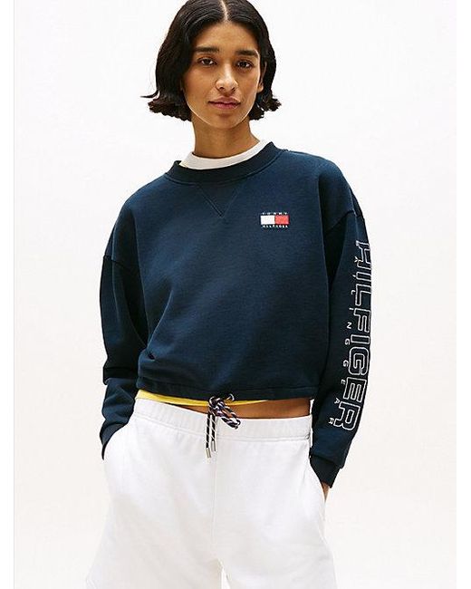 Sudadera Amplia Con Cordón Hilfiger Sailing Tommy Hilfiger de color Blue