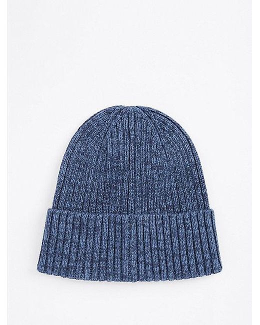 Tommy Hilfiger Beanie Met Kasjmier En Hilfiger-Vlag in het Blue voor heren