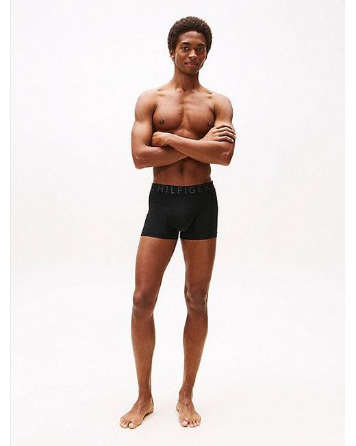 Tommy Hilfiger Set Van 3 Microvezel Boxershorts Met Logotaille in het Black voor heren