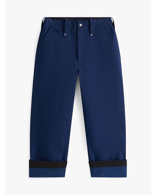 Tommy Hilfiger Blue The Runway Collection Oversized Cropped Chinos for men
