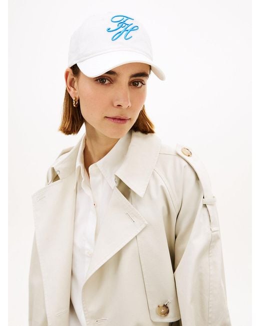 Tommy Hilfiger White Logo Embroidery Baseball Cap
