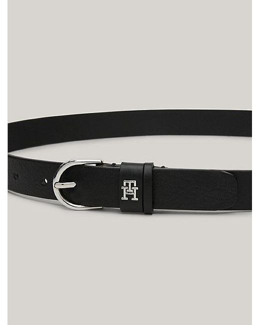 Cinturón Essential Effortless de piel Tommy Hilfiger de color Black