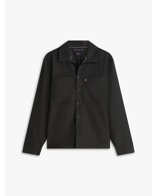 Tommy Hilfiger Black Performance Relaxed Fit Air Dot Shirt for men
