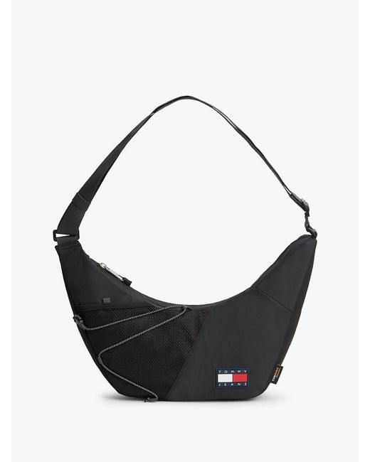 Tommy Hilfiger Black Logo Outdoor Crossbody Bag for men