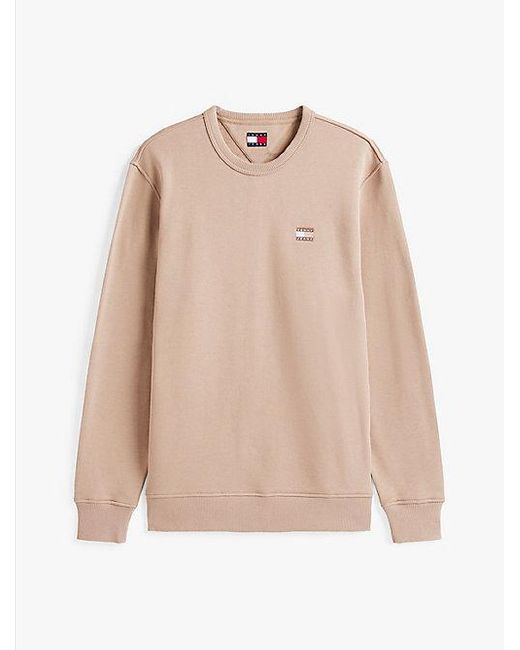Tommy Hilfiger Sweatshirt Met Ronde Hals En Tommy-Badge in het Blue voor heren