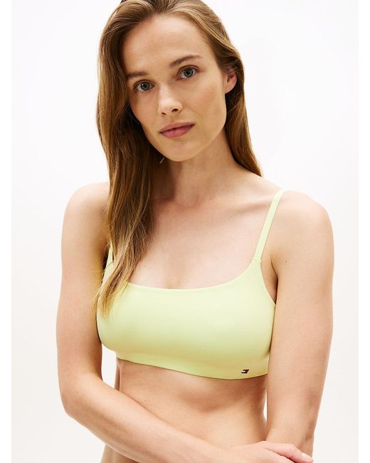 Tommy Hilfiger Yellow Essential Tonal Logo Unpadded Bralette