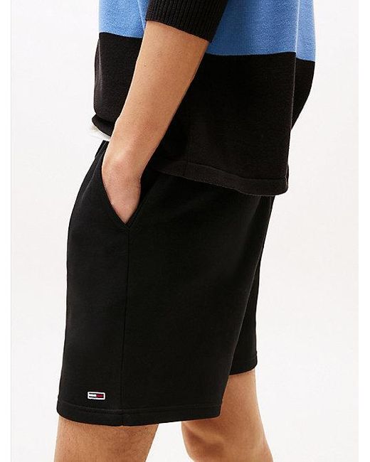 Tommy Hilfiger Regular Fit Short Met Vlagpatch in het Black voor heren