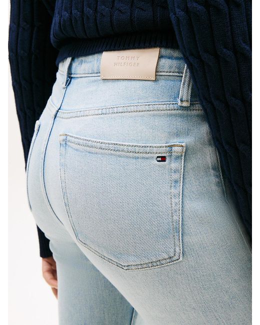 Tommy Hilfiger Blue Faded Mid Rise Bootcut Jeans