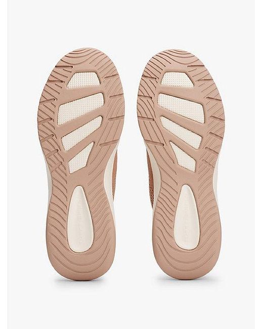 Tommy Hilfiger Gebreide Sneaker Met Geborduurde Vlag in het Pink