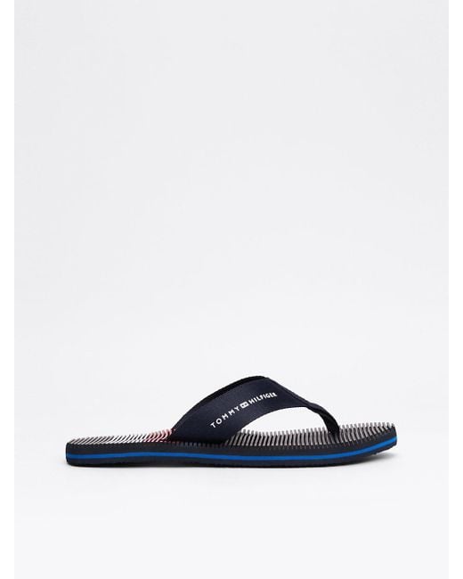 Tommy Hilfiger Blue Massage Footbed Flip-flops for men