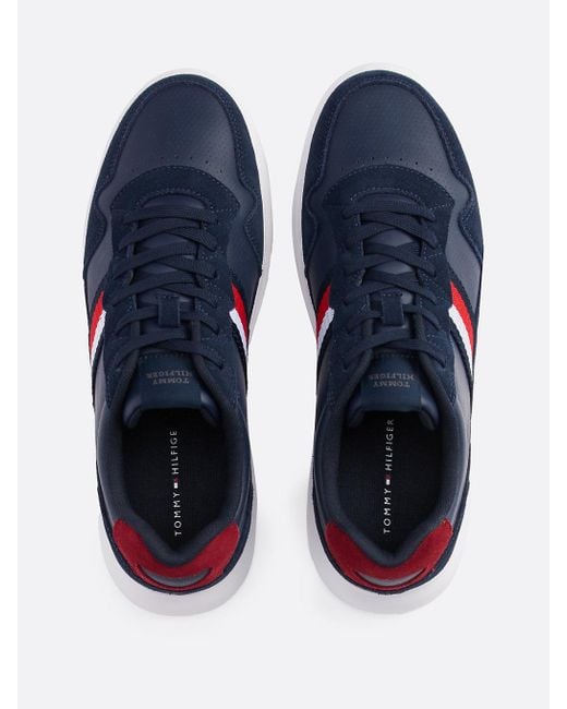 Baskets Légères En Daim À Semelle Cuvette Tommy Hilfiger pour homme en coloris Blue