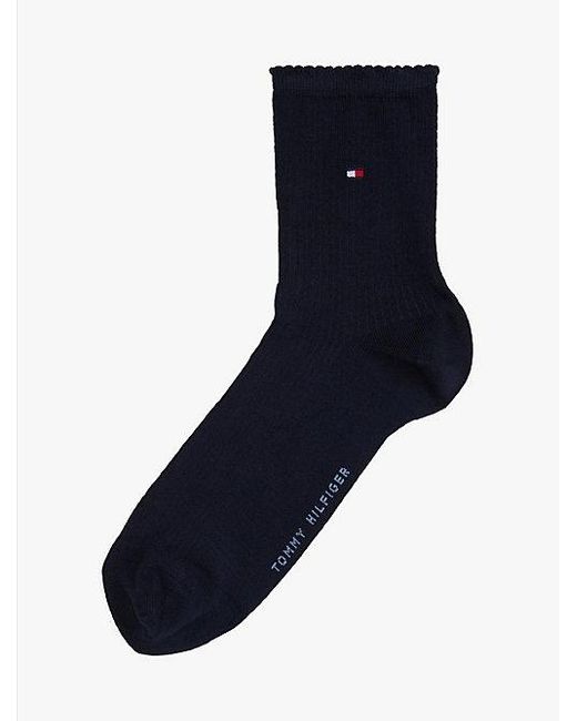 Calcetines Cortos Con Textura Acanalada Tommy Hilfiger de color Blue