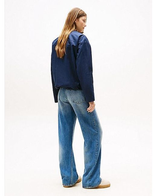Tommy Hilfiger Waterafstotend Bomberjack in het Blue