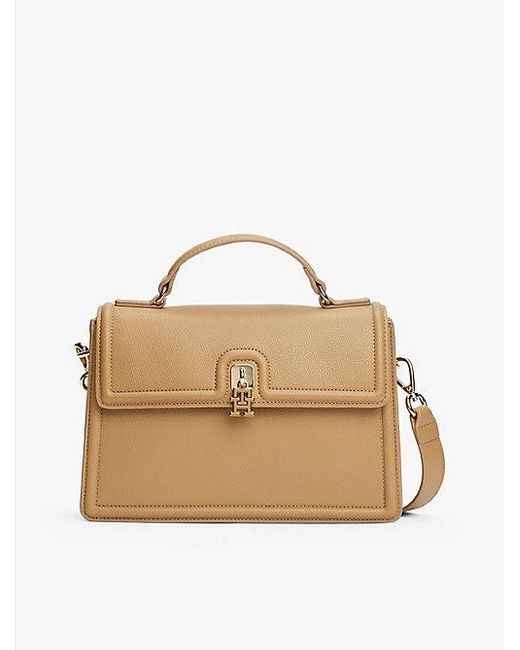 Tommy Hilfiger Natural Crossbody-Satchel Mit Drehverschluss