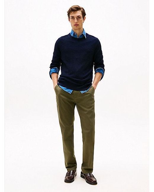 Jersey De Estilo Casual En Piqué Tommy Hilfiger de hombre de color Blue