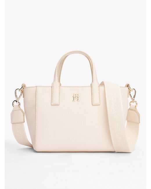 Tommy Hilfiger Natural Th Soft Logo Strap Tote