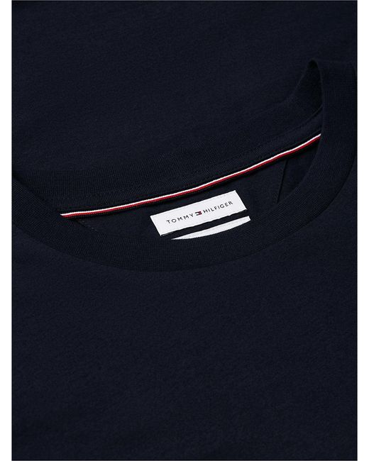 Tommy Hilfiger Blue Logo Graphic Jersey Crew Neck T-Shirt for men